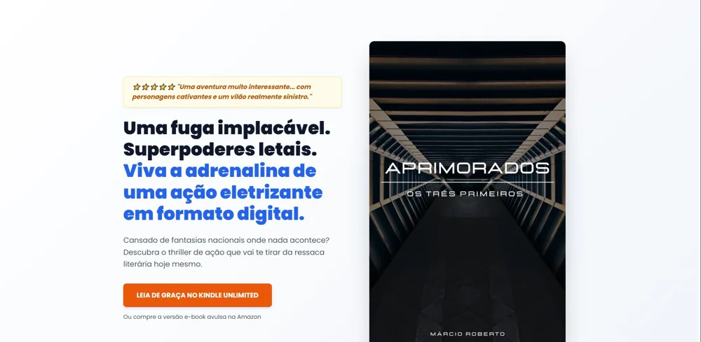 Captura da página Aprimorados